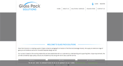 Desktop Screenshot of glasspacksolutions.com