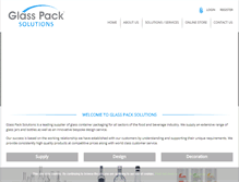 Tablet Screenshot of glasspacksolutions.com